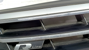 Radiator grill with badge VW Passat b8 16-19 USA R-Line, sand