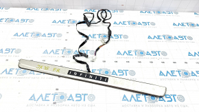 Door sill trim front right outer Infiniti JX35 QX60 13- chrome with backlight, missing fastener