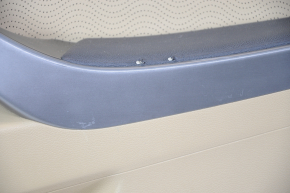 Door trim card front right Hyundai Elantra UD 11-13 prerest beige, insert leather with perforation, armrest leather. scratches, torn armrest