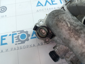 Cooling pump with thermostat housing assembly Audi Q5 8R 11-17 2.0T, hybrid with thermostat, aluminum