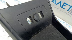 Central console armrest and cup holder Toyota Prius 30 12-15 rest, black, heated, dry cleanable, scratches