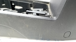 Console central armrest VW Passat b8 16-19 USA black, leather, scratches