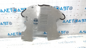 Front central underbody protection Toyota Prius 30 10-15 on catalytic converter, not orig, MILLERCAT