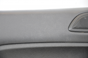 Door trim card front left Ford Fiesta 11-19 black plastic, armrest cloth, no handle cover, scratches