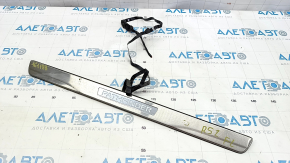 Door sill trim outer front left Nissan Pathfinder 13-20 chrome with backlight, butts, chip cut off