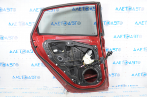 Door assembly rear left Ford Fiesta 11-19 4d red RR