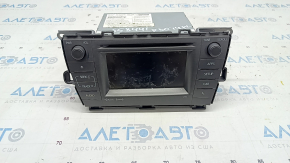 Monitor, display, navigation Toyota Prius 30 12-15 peeled off protective coating, worn