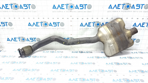 Exhaust line middle part Audi Q5 8R 11-17 2.0T, hybrid, rusty, broken studs