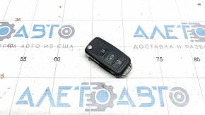 Key VW Passat b8 16-19 USA 4 buttons, folding, worn