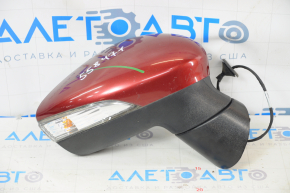 Side mirror right Ford Fiesta 11-19 5 pins, turn signal, red, chip on turn signal