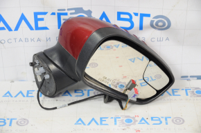 Side mirror right Ford Fiesta 11-19 5 pins, turn signal, red, chip on turn signal