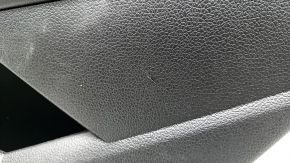 Door trim card rear right VW Passat b8 16-19 USA black leather with dark gray wood trim, scratch