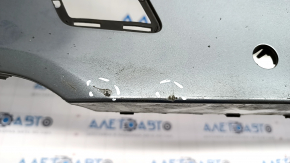 Bare front bumper BMW 5 G30 17-20 for parking sensors, gray C2Y, dents, scratches
