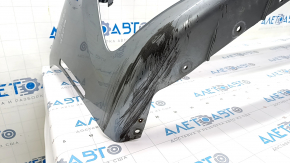 Bare front bumper BMW 5 G30 17-20 for parking sensors, gray C2Y, dents, scratches
