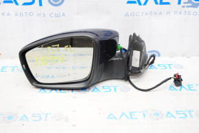 Side mirror left VW Passat b7 12-15 USA type as b7 5 pins, turn signal, blue