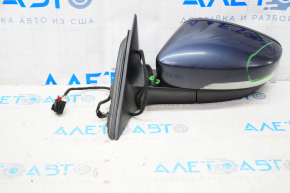 Side mirror left VW Passat b7 12-15 USA type as b7 5 pins, turn signal, blue