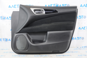 Door trim card front right Nissan Pathfinder 13-20 black with black insert cloth, armrest cloth, molding black gloss, scratches, for dry cleaning