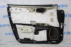 Door trim card front right Nissan Pathfinder 13-20 black with black insert cloth, armrest cloth, molding black gloss, scratches, for dry cleaning