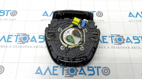 Airbag in steering wheel driver BMW 5 G30 17-23 black leather, cracked
