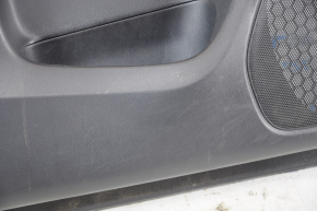 Door trim card front left Nissan Pathfinder 13-20 black with black insert cloth, armrest cloth, molding black gloss, scratches, for dry cleaning