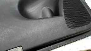 Door trim card front left Toyota Prius 30 10-15 black, gray fabric insert, crack crepe, scratches