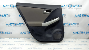 Door trim card rear left Toyota Prius 30 10-15 black, gray fabric insert, scratches, under chemical