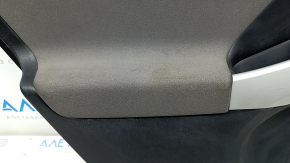 Door trim card rear left Toyota Prius 30 10-15 black, gray fabric insert, scratches, under chemical