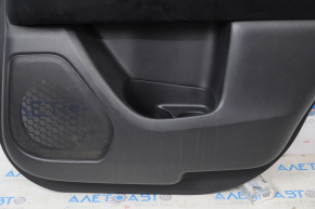 Door trim card rear right Nissan Pathfinder 13-20 black with black insert cloth, armrest cloth, scratches, for dry cleaning