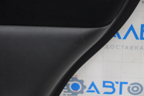 Door trim card rear right Nissan Pathfinder 13-20 black with black insert cloth, armrest cloth, scratches, for dry cleaning