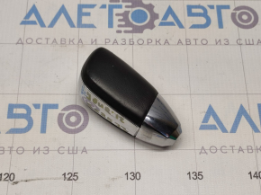 Dodge Journey 11 Gear Shift Knob - Black Leather, Scratches on Chrome and Leather
