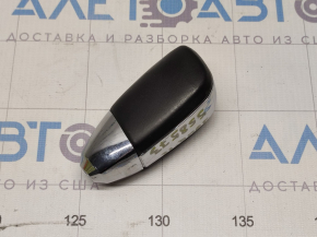 Dodge Journey 11 Gear Shift Knob - Black Leather, Scratches on Chrome and Leather