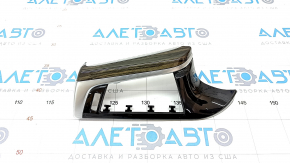 Front panel trim left BMW 5 G30 17-23 wood, with backlight
