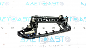 Front panel trim left BMW 5 G30 17-23 wood, with backlight