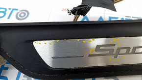 Door sill trim outer rear left BMW 5 G30 17-23 Sport Line, with illumination, corrosion