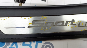 Door sill trim outer rear left BMW 5 G30 17-23 Sport Line, with illumination, corrosion