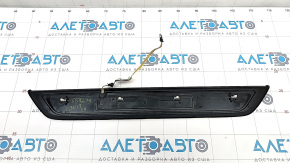 Door sill trim outer front right BMW 5 G30 17-23 Sport Line, with backlight, corrosion, trim peeled off, scratches