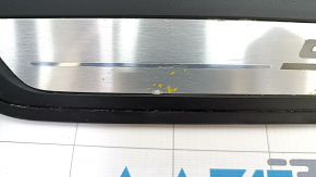 Door sill trim outer front right BMW 5 G30 17-23 Sport Line, with backlight, corrosion, trim peeled off, scratches