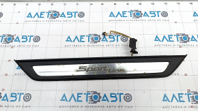 Door sill trim outer front left BMW 5 G30 17-23 Sport Line, with backlight, corrosion, trim peeled off, scratches