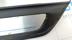 Door sill trim outer front left BMW 5 G30 17-23 Sport Line, with backlight, corrosion, trim peeled off, scratches