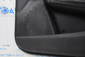 Door trim card front right Dodge Journey 11- black with black insert leather, armrest leather, gray stitching, scratches
