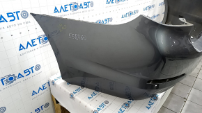 Bare rear bumper BMW 5 G30 17-20 for parking sensors, gray C2Y, scratches, dent