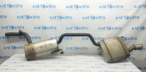 Exhaust pipe resonator with barrel VW Passat b8 16-19 USA 1.8T dented