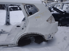 Quarter wing rear left Nissan Rogue 14-20 white on the body, pokes