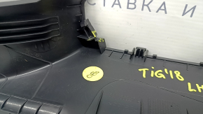 Front left threshold trim VW Tiguan 18 - black, scratches, cracked mount