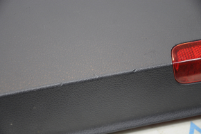 Door trim card front right VW Jetta 11-18 USA black with beige insert leather, armrest leather, molding beige, scratches