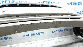 Front bumper bare Ford Fusion mk5 17-18 for 4 parking sensors and Park Assist, white, scratches