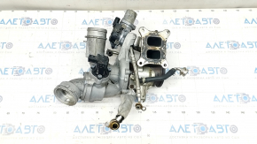 Turbine assembly with manifold and cooling pipes VW Passat b8 16-19 USA 1.8T, 2.0T 83k