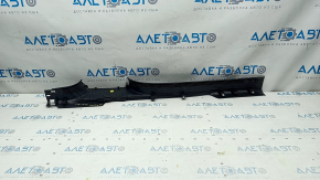 Front right threshold trim VW Tiguan 18 - black, scratches, broken fastener