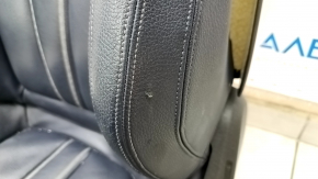Driver's seat BMW 5 G30 17-23 without airbag, electric, Sport, dark blue leather, worn, tear