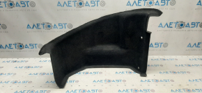 Front trunk trough trim right Tesla Model S 12-15 pre-rest RWD, black, torn